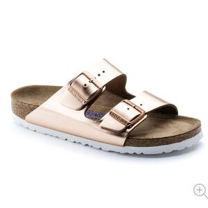 ARIZONA SOFT FOOTBED LEATHER COPPER METALLIC